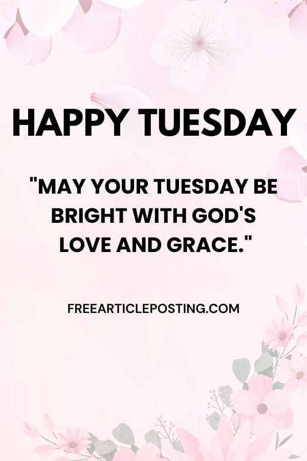 Blessed Tuesday morning