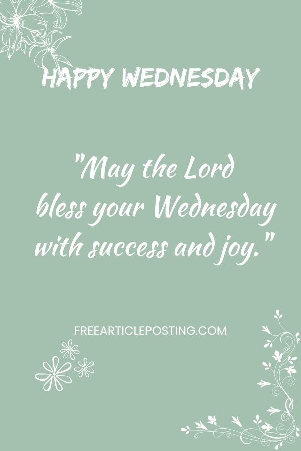 Free Wednesday morning blessings images