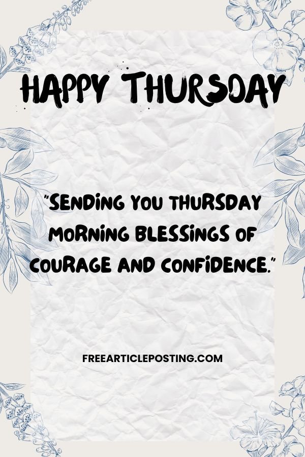 Good Thursday morning blessings