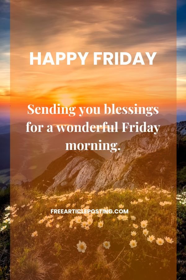 Good morning Friday blessings images