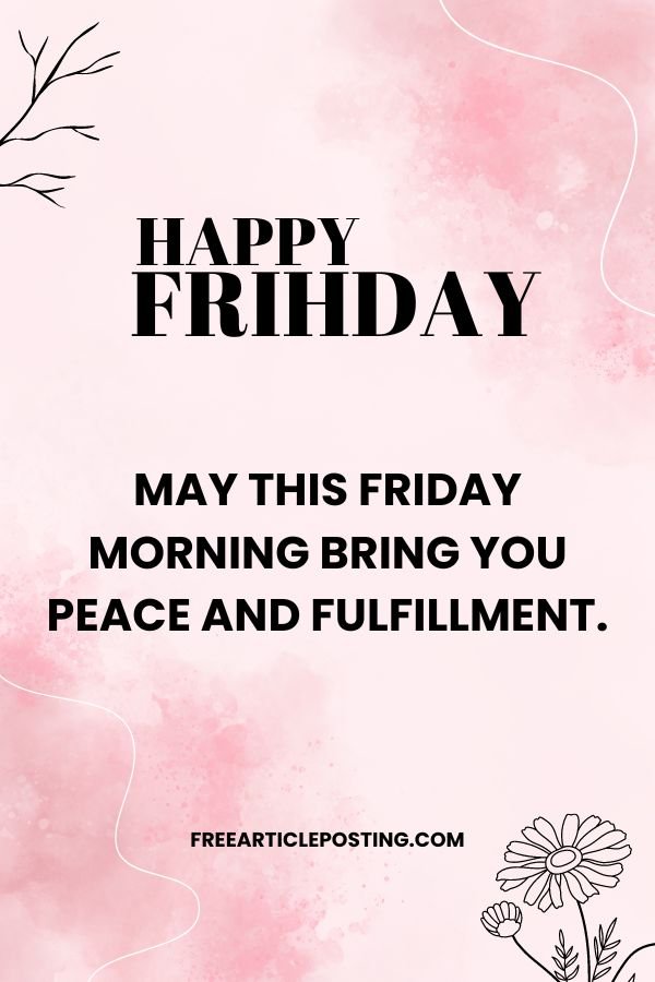 Good morning Friday blessings quotes