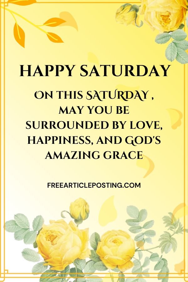 Good morning Saturday blessings images