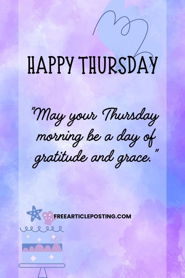 Good morning Thursday blessings quotes