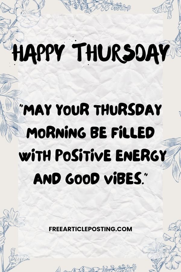 Good morning Thursday inspirational blessings