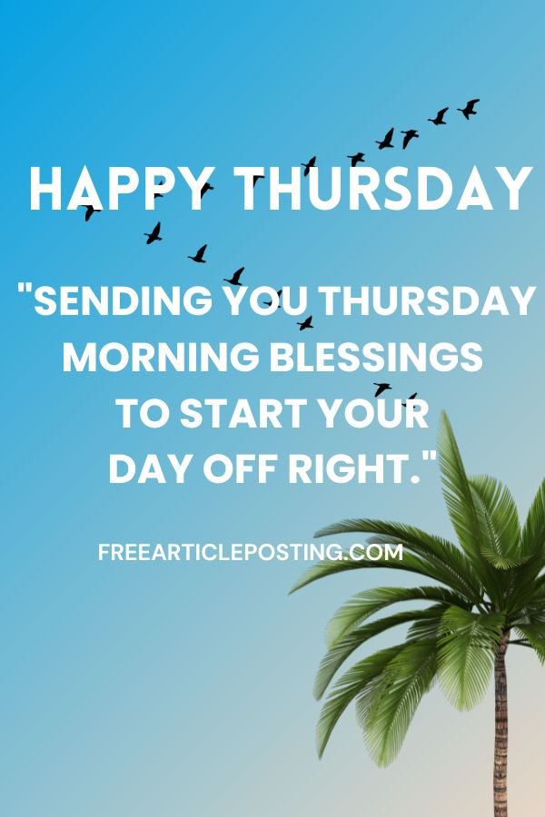 Good morning Thursday inspirational blessings