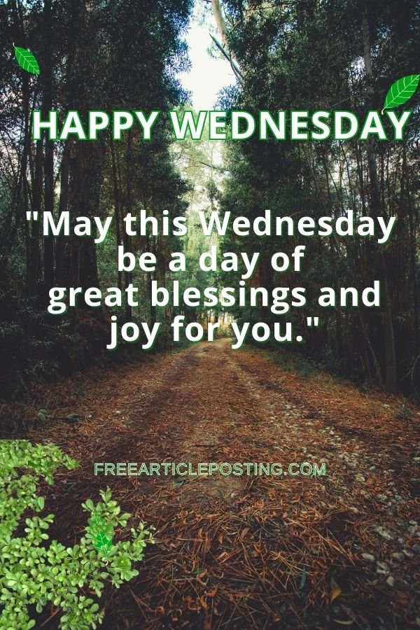 Good morning Wednesday blessing