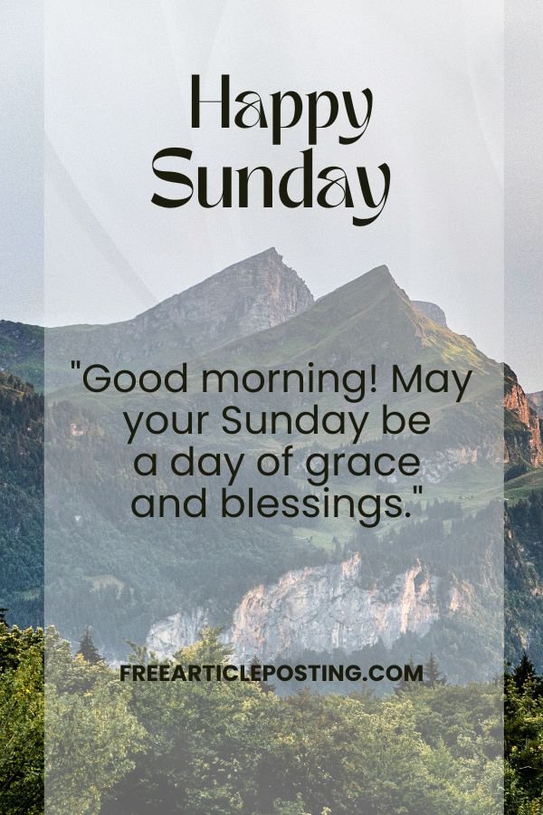 Good morning quotes Sunday blessings