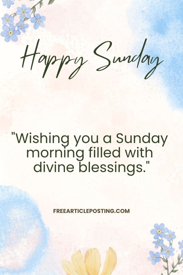 Happy Sunday wishes and prayers