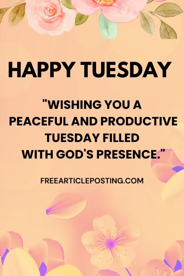 Happy Tuesday blessings