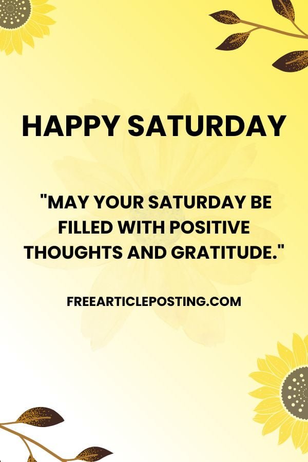 Have a blessed Saturday