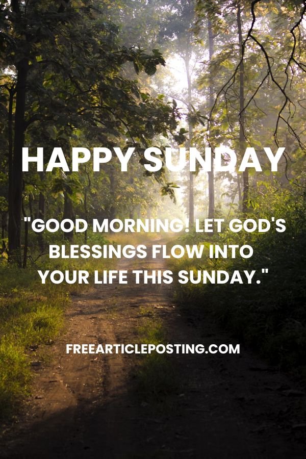 Inspirational Sunday morning blessings