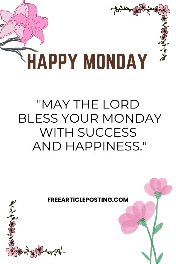 Monday morning blessings and prayers