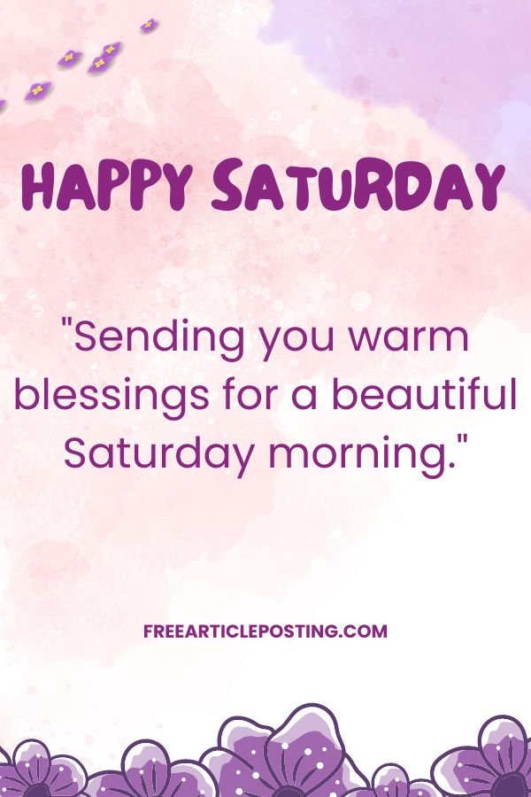 Saturday blessing quotes