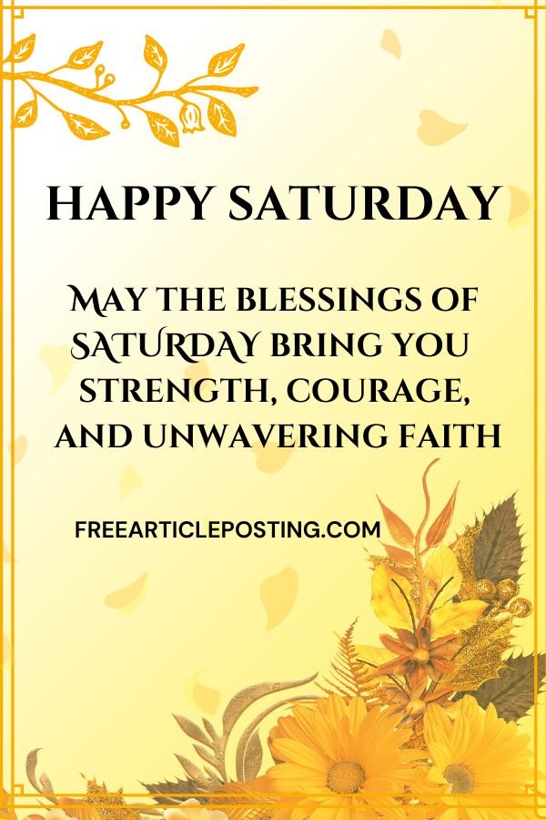 Saturday blessings good morning images