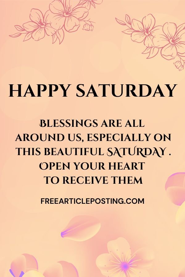 Saturday blessings images and quotes