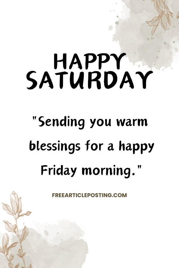 Saturday morning quotes and blessings