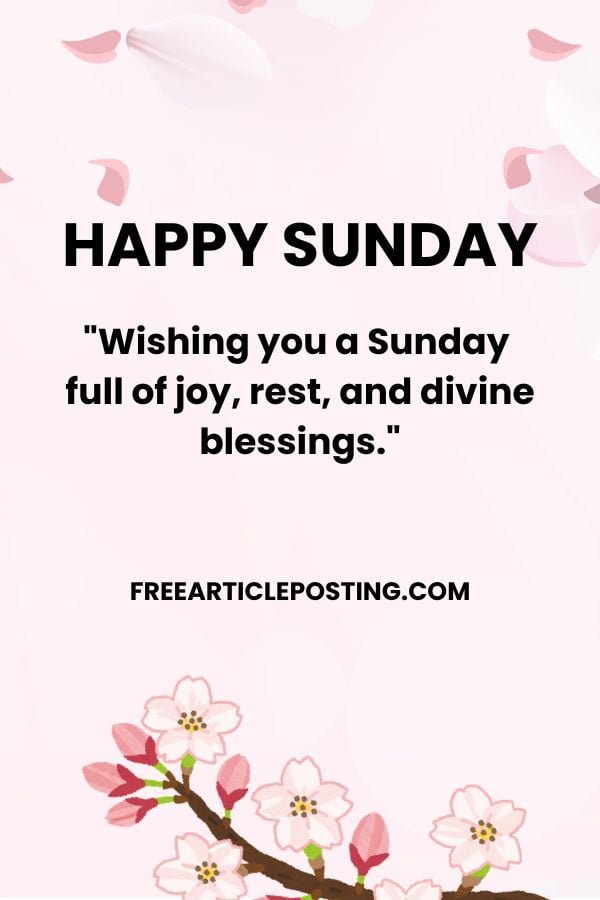 Sunday blessings and prayers