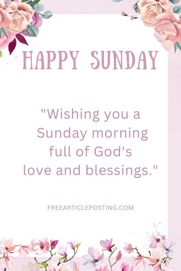 Sunday blessings quotes for family