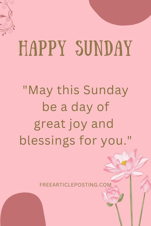 Sunday morning blessings and prayers