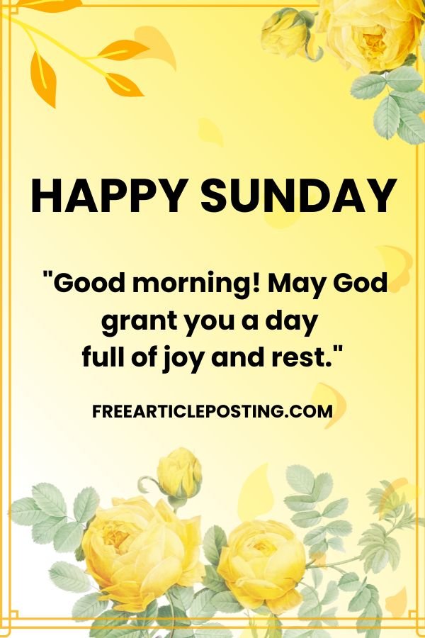 Sunday prayers and blessings