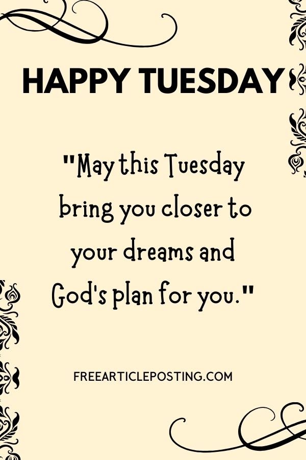 Tuesday inspirational blessings images