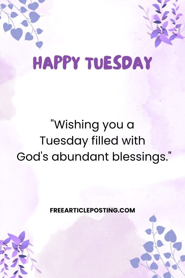 Tuesday morning blessing quotes