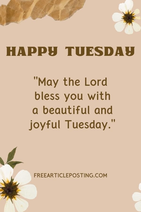 Tuesday morning blessings