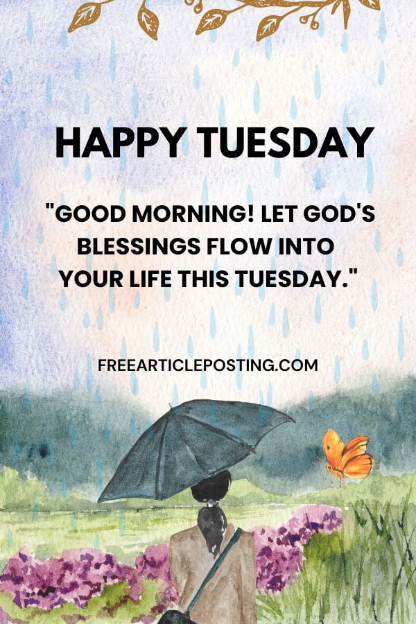 Tuesday morning prayers and blessings