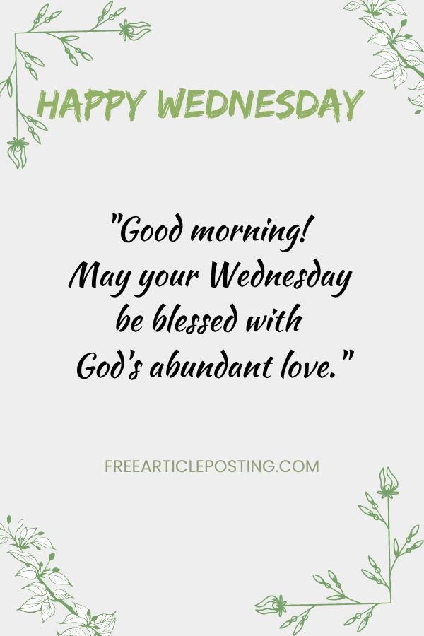 Wednesday blessings and images