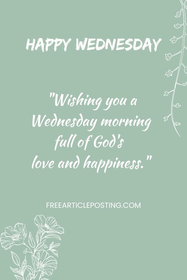 Wednesday blessings image