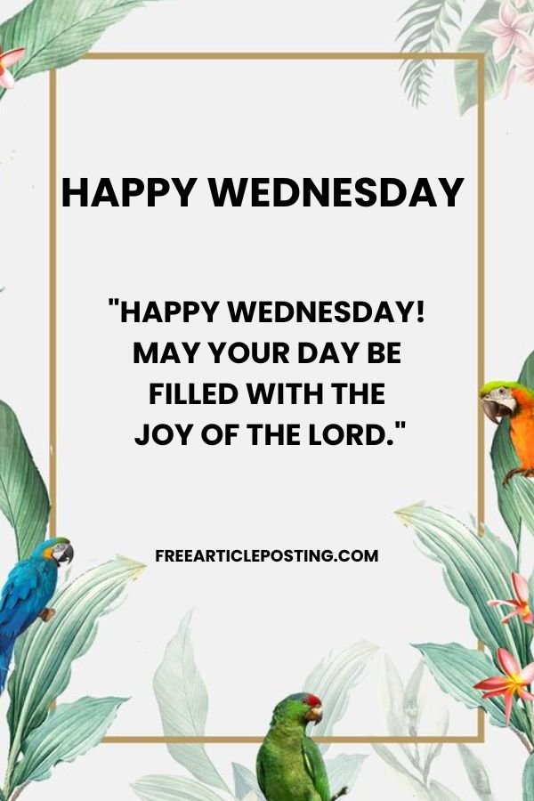 Wednesday morning blessings and prayers