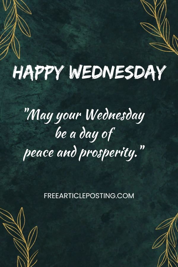 Wednesday prayer and blessings