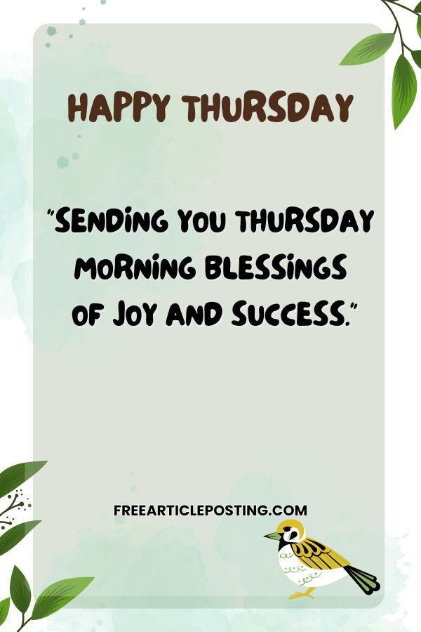 have a blessed Thursday