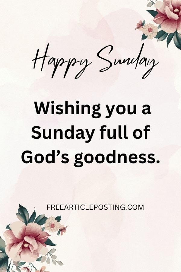 Blessings for Sunday