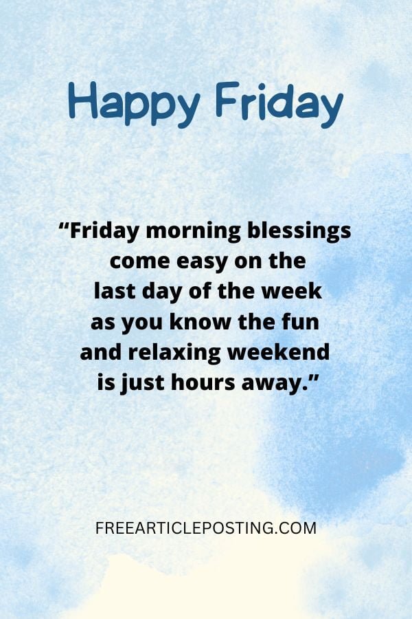 Friday greetings and blessings images and quotes