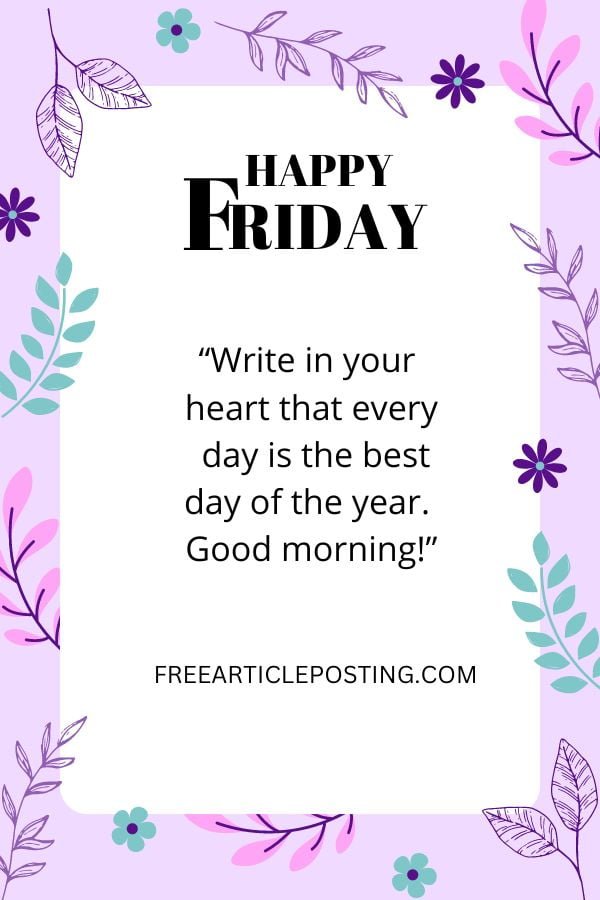 Friday quotes blessings