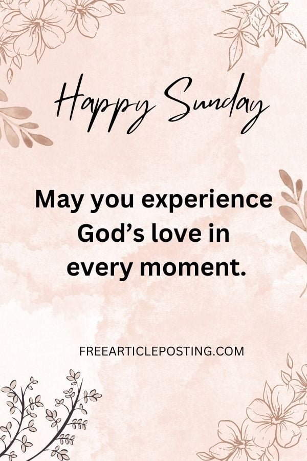 Happy Sunday blessing