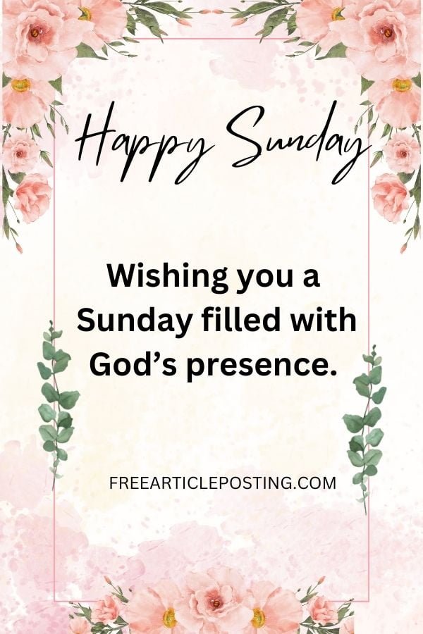 Happy Sunday blessings and prayers