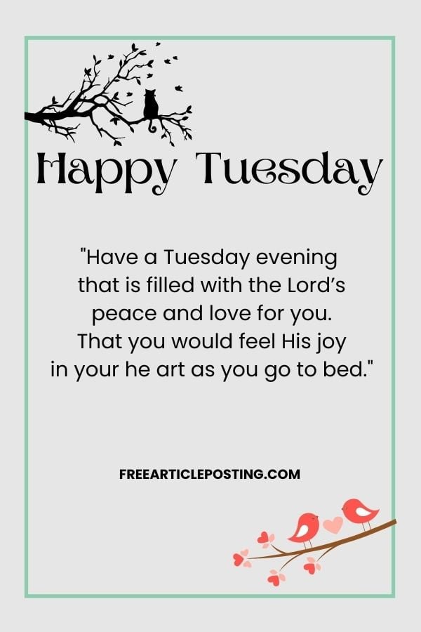 Happy Tuesday blessings