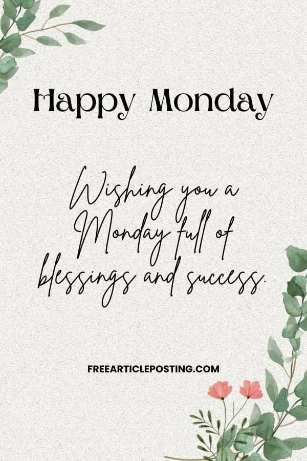 Happy blessed Monday images