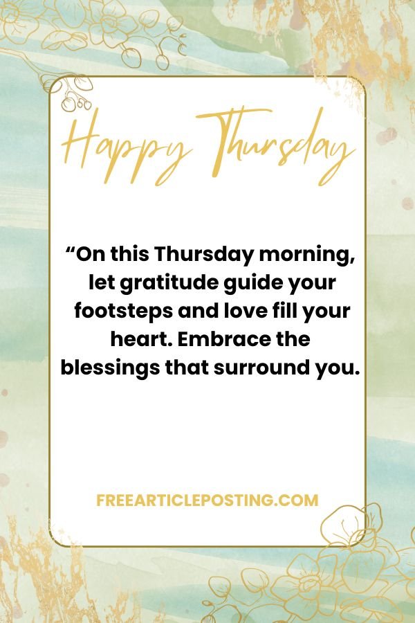 Happy good morning Thursday blessings