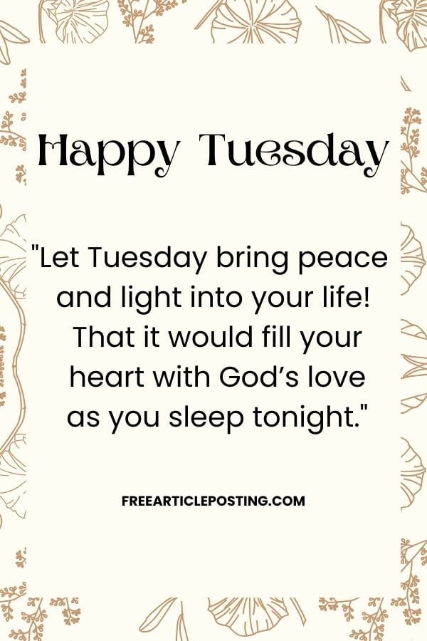 Have a blessed Tuesday quotes