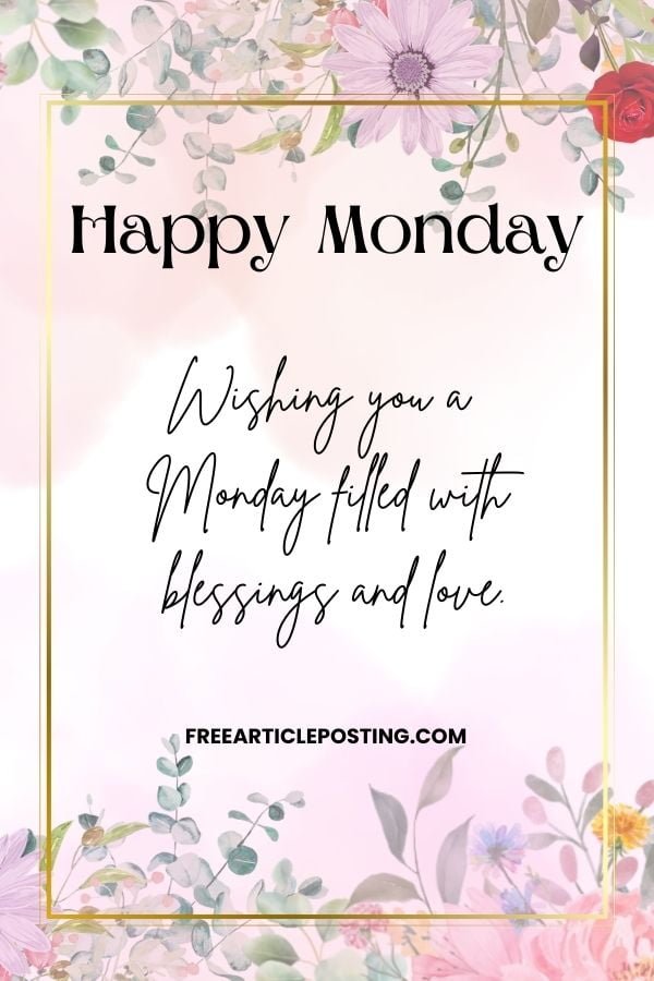 Monday blessings images and quotes