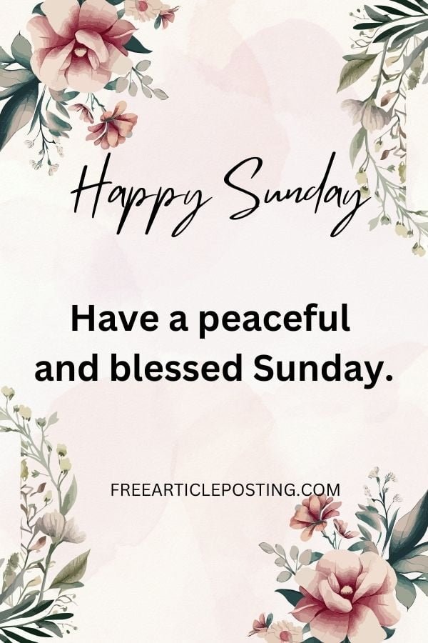 Sunday blessings images good morning